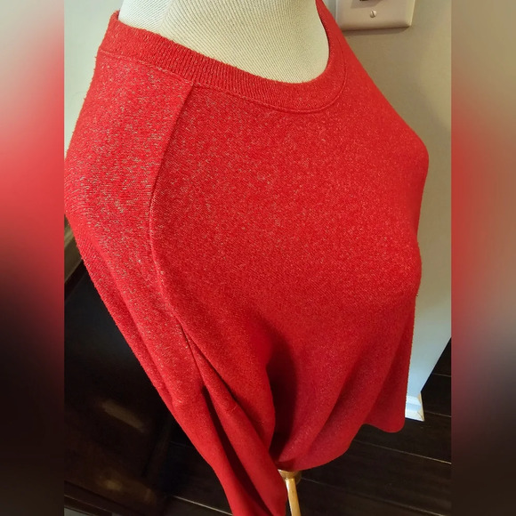 Z by Zella Women's •Size Large• Red Lounge Athleisure Drop Shoulder Space Dye - Picture 3 of 9